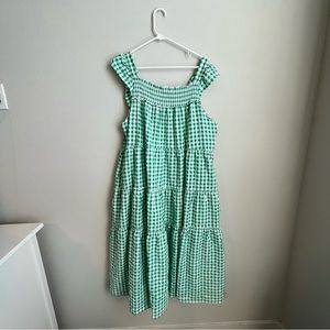 Green Old Navy Gingham Dress